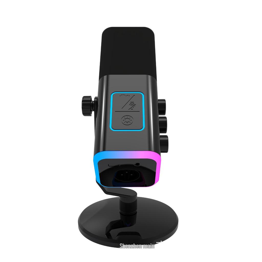 Dual Mode RGB Gaming Microphone – XLR/USB, Live Streaming & Recording, Dynamic Core