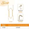 Bilillo 6 Pieces Invisible Heavy Duty Plate Holder, Stainless Steel Plate Hangers for The Wall, Plate Hangers for Display with Wall Hooks, Suitable