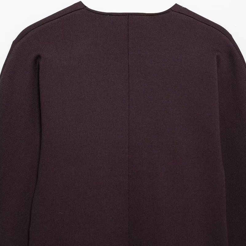 Kaslead New Arrival Women's Clothing Fashion Style Fashion All-Match Knitting Double Breasted Outwear 4192144