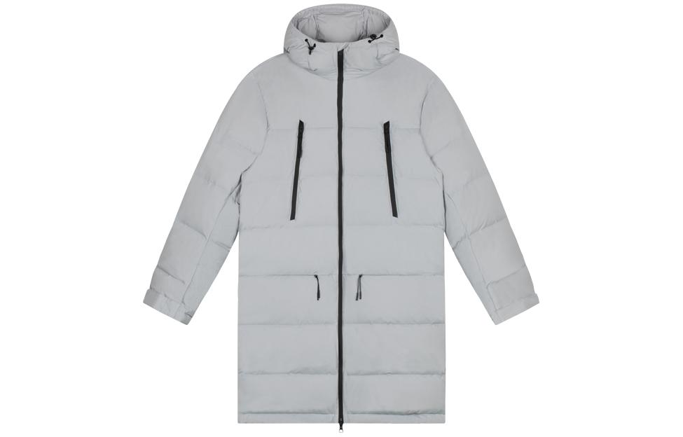 ASICS Down Jackets Men s Gray Hooded Moderate Other 2031D744-020 XL
