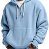 Men's Autumn/Winter Hooded Zip-Up Sweatshirt - Casual and Loose Fit