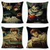 Death Note Cushion Cover Decor Cartoon Classic Anime Print Pillow Case Polyester Pillowcase for Sofa Home Children Room 45x45cm