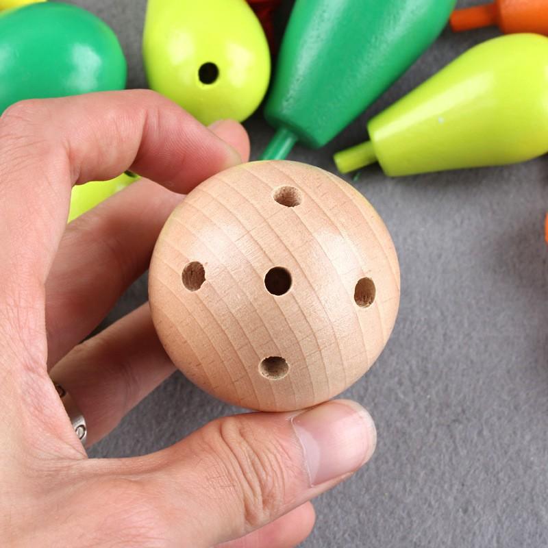Wooden children's educational hands-on splicing cactus disassembly and assembly building