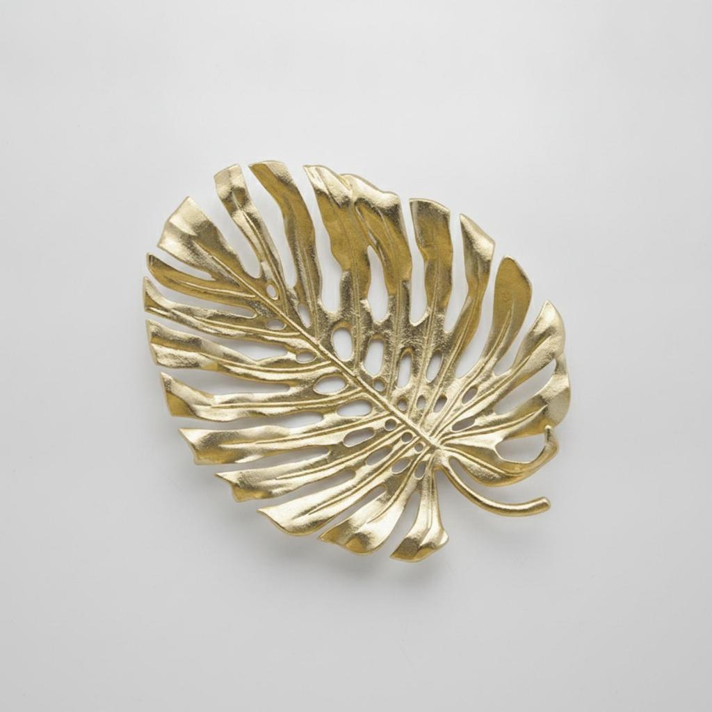 Leaf-Shaped Decorative Dish Small Sculptural Leaf Boho for Entryway