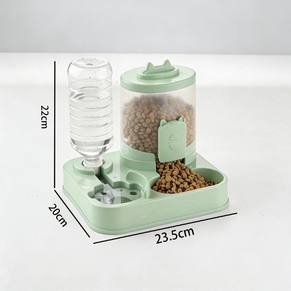2-in-1 Pet Food Dispenser Automatic Slow Cat Dog Bowl Durable Pet Water Dispenser  Dry Food Use