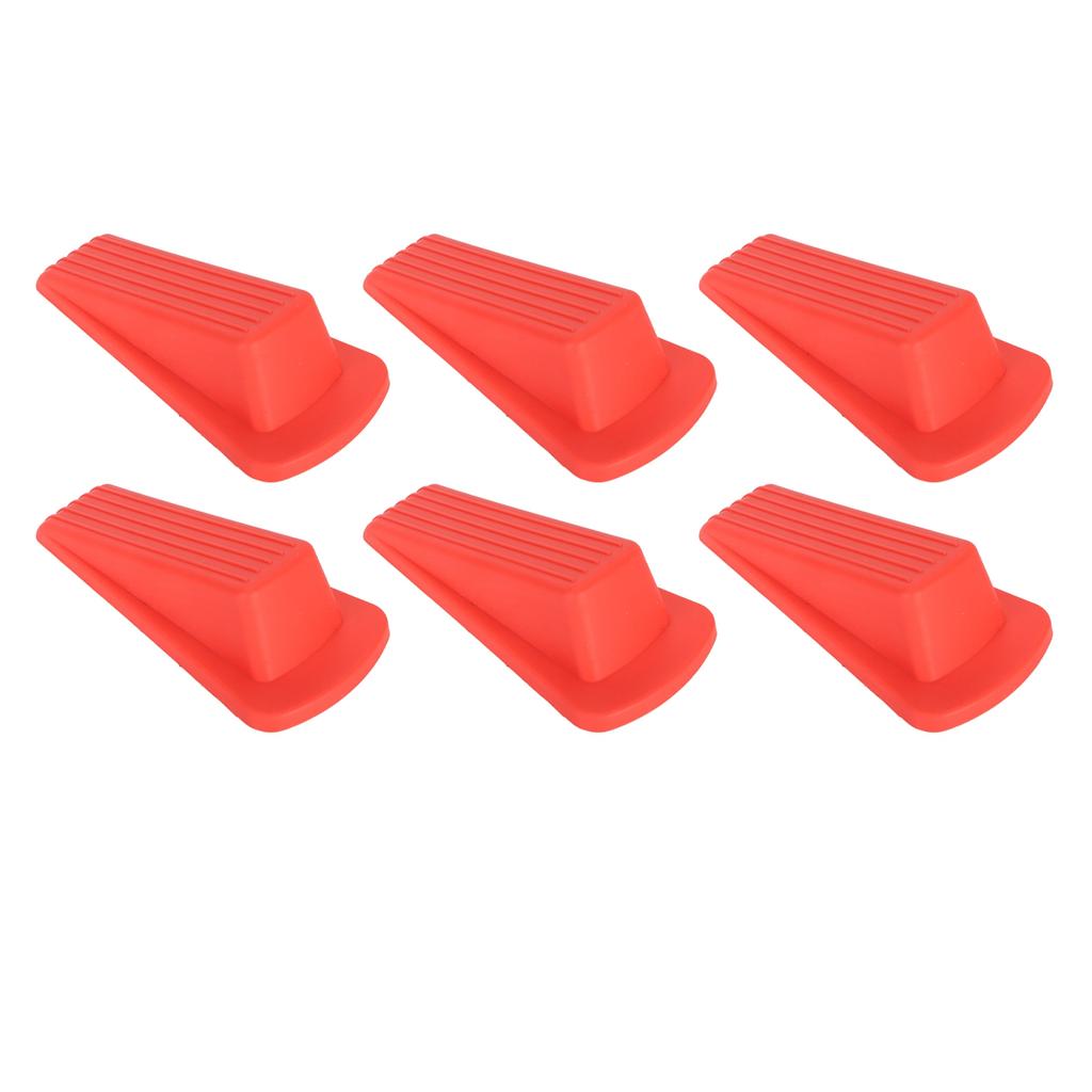 6pcs Door Stop Wedge Scratch Proof Slip Resistance Stable Base Stackable Door Wedge Stopper for