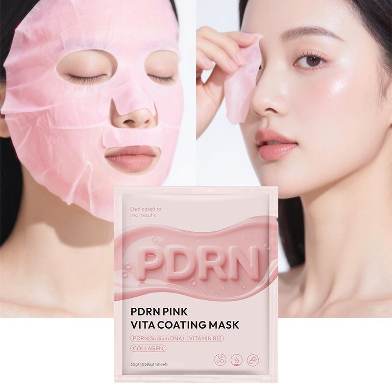 Salmon Mask Collagen Firming Moisturizing Korean Mask Pink Glass Skin Mask 5 Pieces
