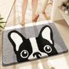 Cartoon Animal Floor Mat Bathroom Super Absorbent Bottom Non-slip Household Toilet Entrance Mat Soft Bedroom Carpet