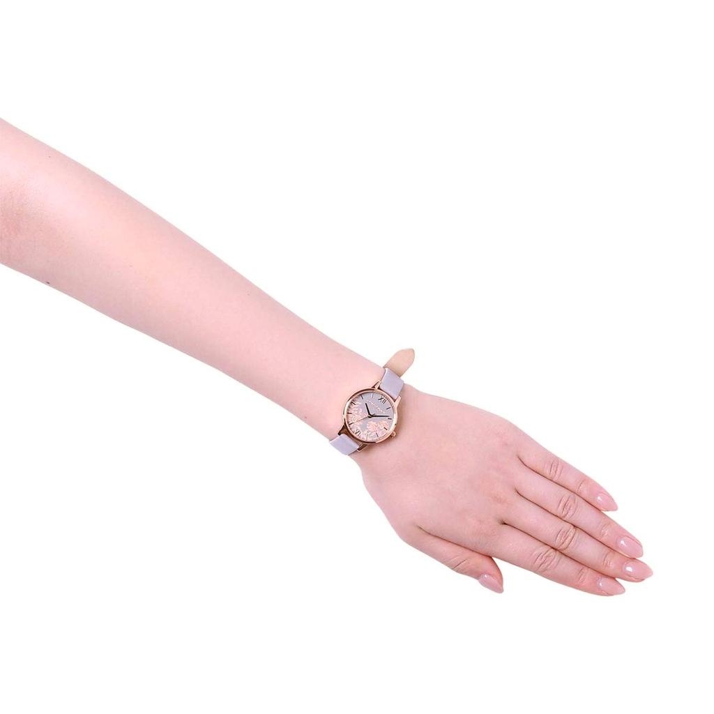Olivia Burton Watch Lace Detail Blush Rose Gold Exclusive [OLIVIA BURTON] Women's / & [Official Distributor]