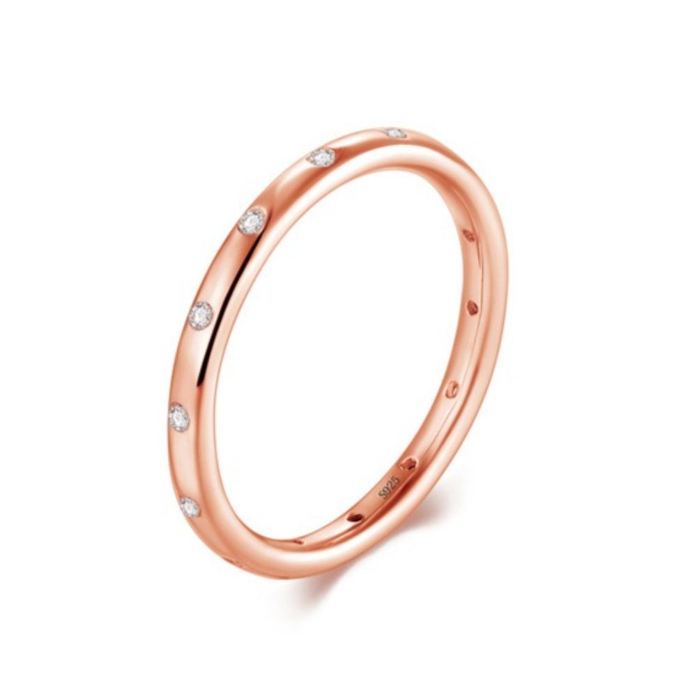 S925 Sterling Silver Simple Ring for Couples Thin Band Stylish European Accessory