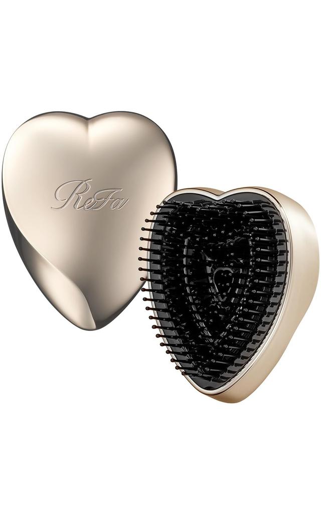 ReFa HEART BRUSH Mini with Shopping Champagne Gold Bag,