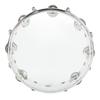 10in Hand Drum Adjustable Tone Double Row ABS Light Hand Bell Handheld Percussion Transparent