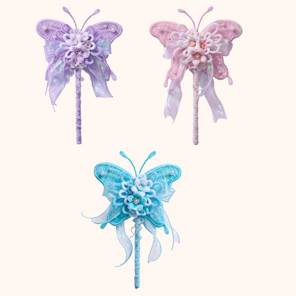Iron Wire Strip Stick Butterfly-shaped Lantern DIY Kit Mid-Autumn Festival Lantern Hanfu Props