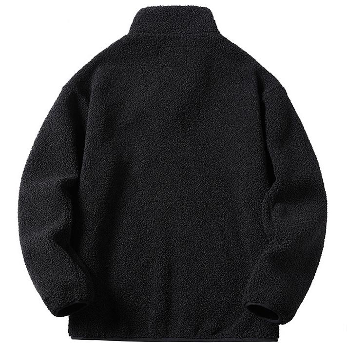 Podzimní a zimní jehněčí fleece kabát Pánský bavlněný kabát Fleecová podšívka zahuštěný Teddy Fleece pánský fleecový bavlněný kabát
