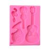 Resin Casting Silicone Mold Guitar Violin Keychain Pendant Jewelry Mould DIY