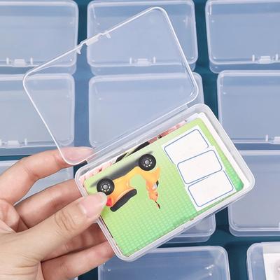 10/3Pcs Transparent Plastic Boxes Playing Cards Container Storage Case Packing Poker Game Card Box Board Games Card Organizer