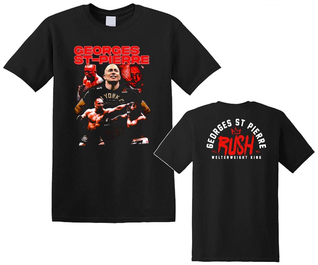 Georges St Pierre GSP MMA Fighter Legend Logo Men's T-Shirt Size S to 5XL