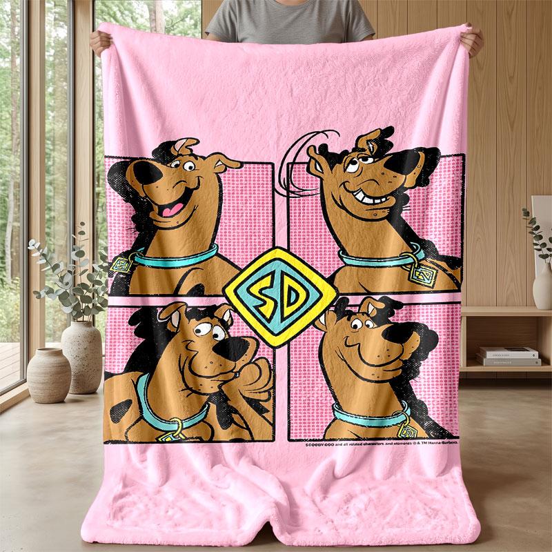 Soft Flannel Blanket Lightweight Cozy Bedroom Living Room CoverScooby-Doo