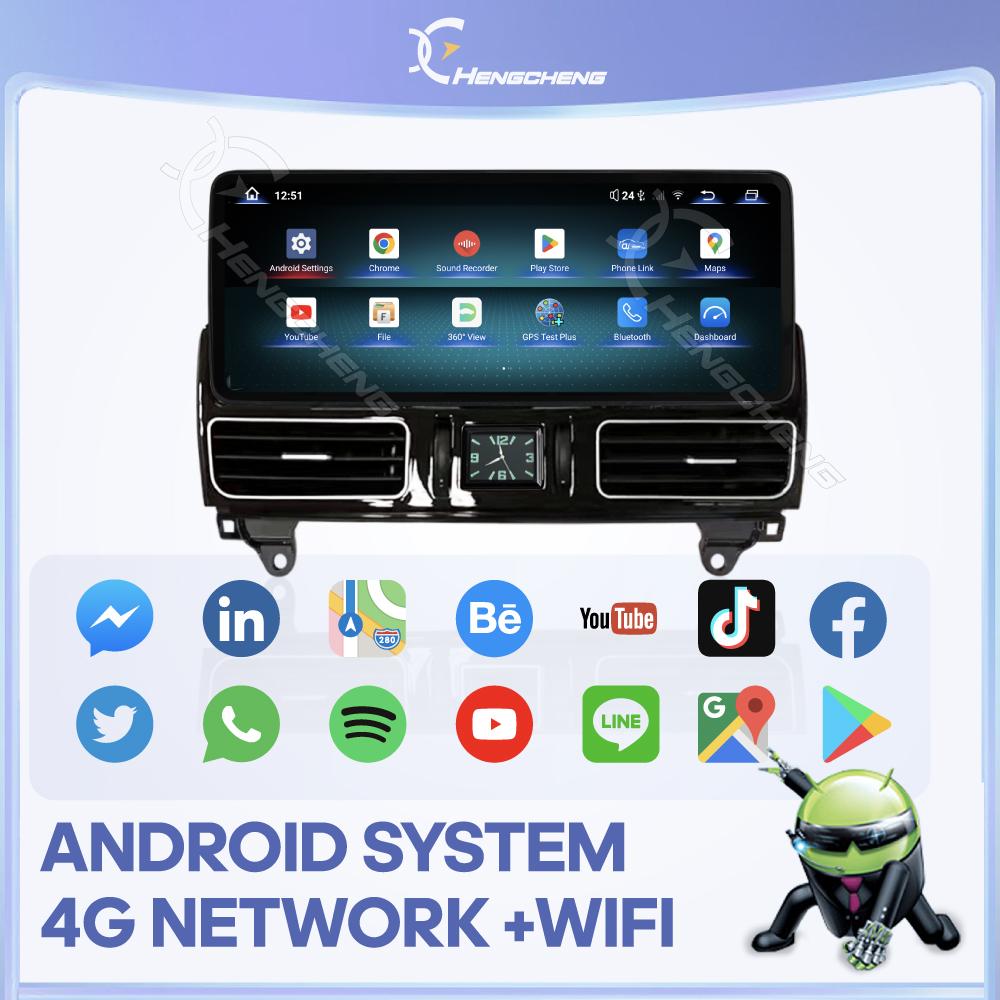 For Mercedes Benz ML W166 GL X166 2012-2015 12.8″ Car Multimedia Video Player GPS Navigation Android15 Carplay Auto 4G WiFi 360