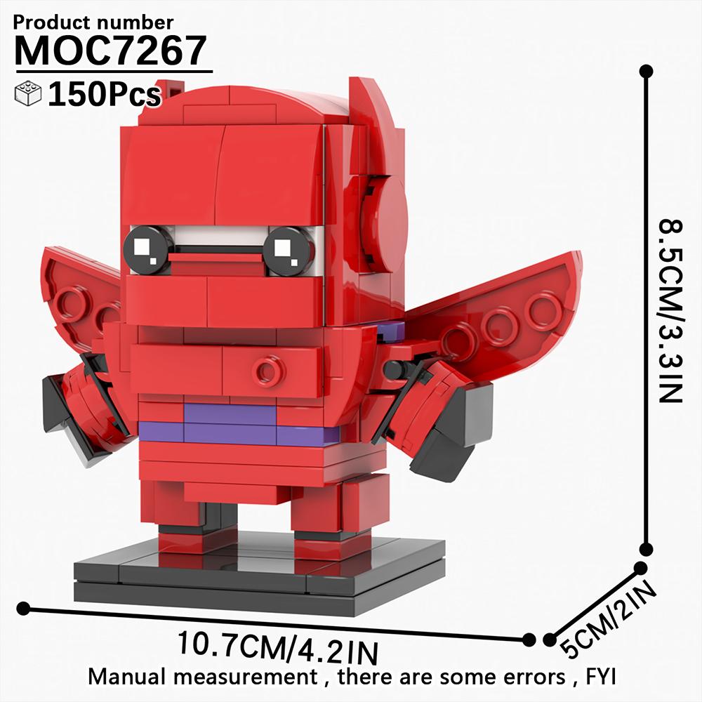 MOOXI Various Cartoon Movie SpongeBobed Stitched BrickHeadzed MOC Brick Model Kit DIY Children Toy Building Block Set Adult Gift