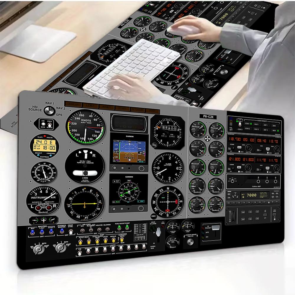 An Aviationinspired Mouse Pad Office Game Table Mats XXL Rubber Antislip Gaming Keyboard Mousepads Long Desk Pads
