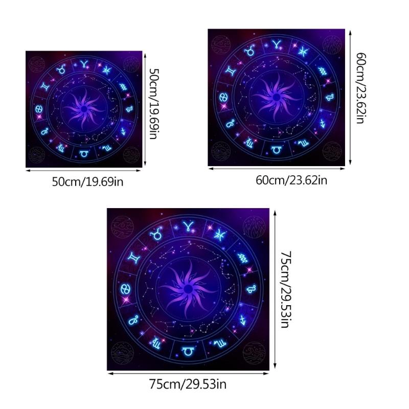 Square Flannelette Tarot Altar Cloth Board Game Pad Astrological Pad Table Cover