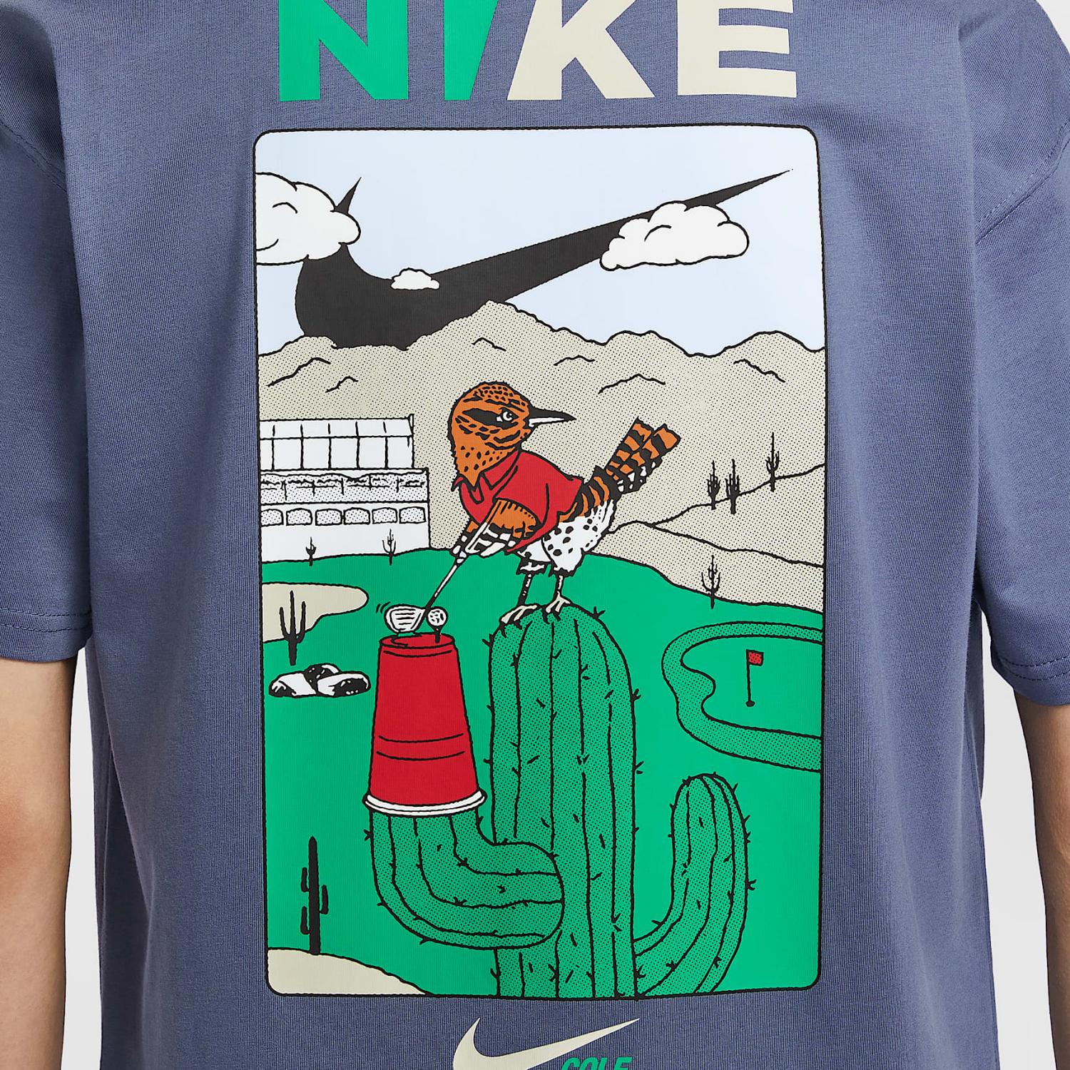 

Nike Max90 Comfortable Loose Fit Pullover Short Sleeve T-Shirt Men Tops Pure-Blue HJ3365-491 XL