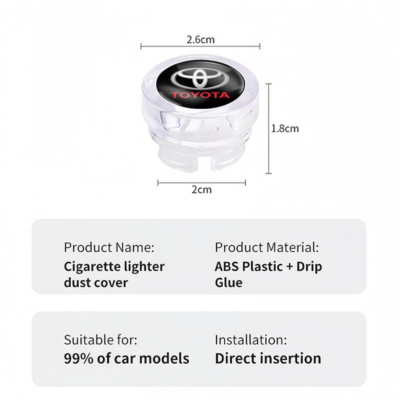 Car Cigarette Lighter Dust Cap Interior Accessories For Volvo EX30 XC60 XC40 V60 V40 XC90 XC70 V50 S60 V70 S90 Olestar AWD S80