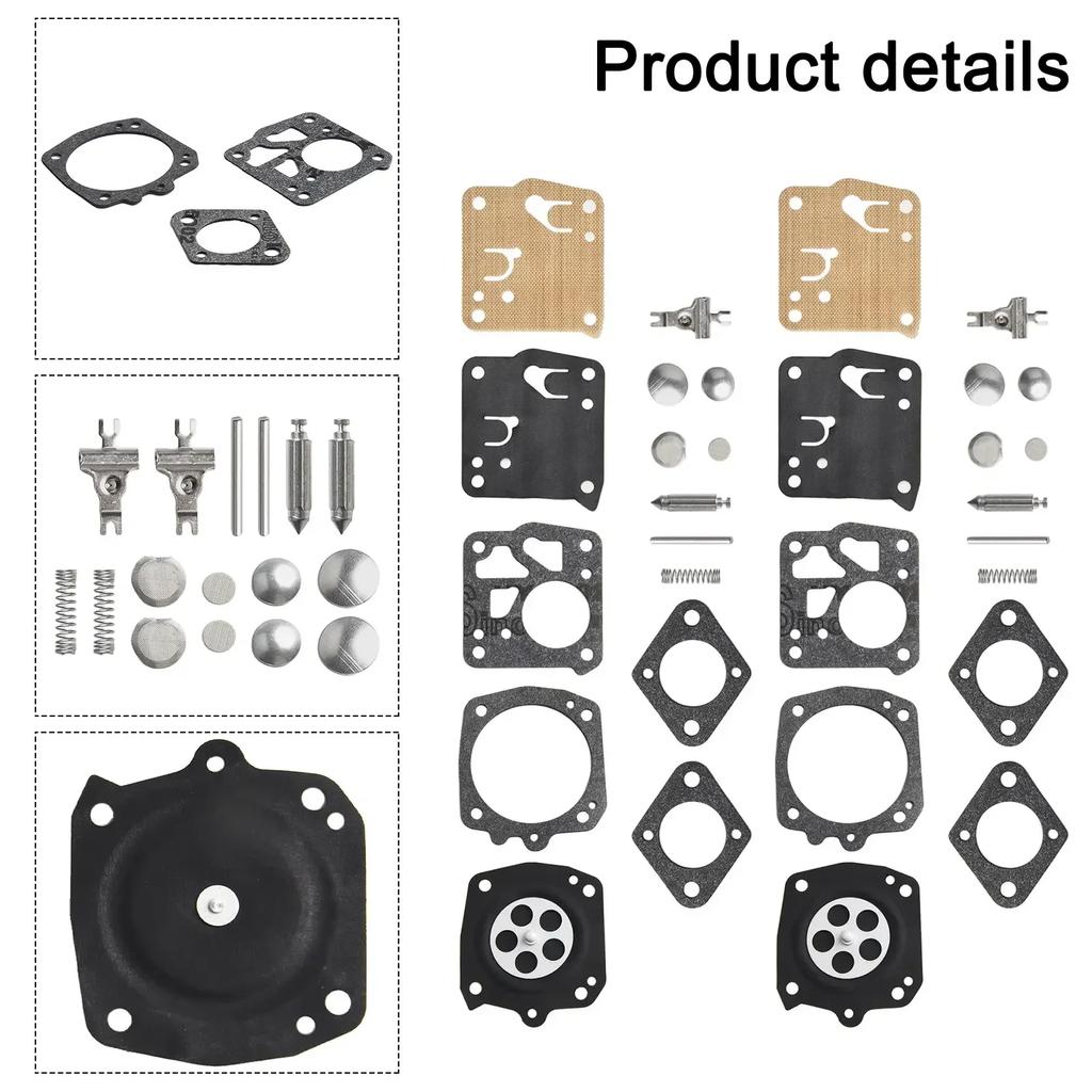 2 Set Replacement For Carb Kit For Tillotson For HS Series Suitable For Chainsaws Models Such As 49SP And Others