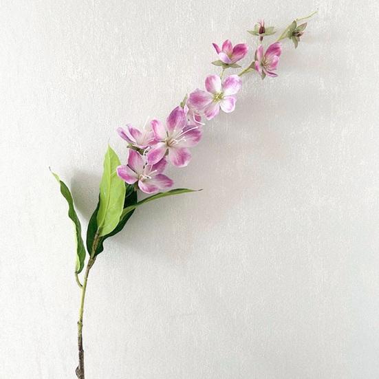 Artificial Jasmine Flowers Realistic Faux Silk Flower Bouquet with Long Stem for Shop Garden Office Home Wedding Party