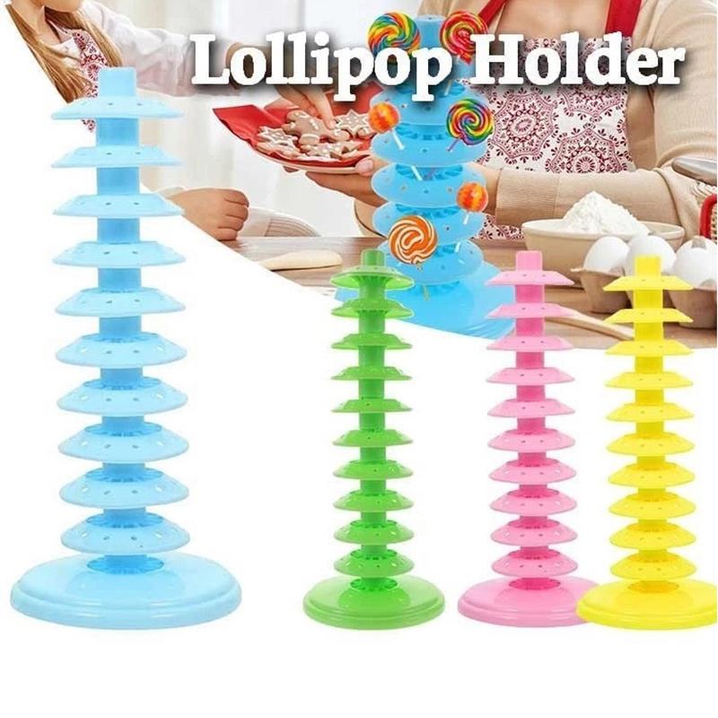 5/8/10 Layer Lollipop Display Stand Cake Pops Holder Tabletop Rack Candy Bar Wedding Decorative Desktop Multi-Function