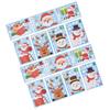 14pcs Christmas Stickers Cute Snowflake Reindeer Elf Pattern Christmas Window Clings for Window Glass Party Decorations