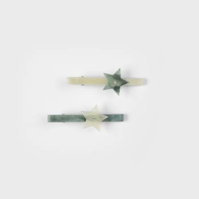 Marvel Mint Star Hair Clip Set (2 Pcs)