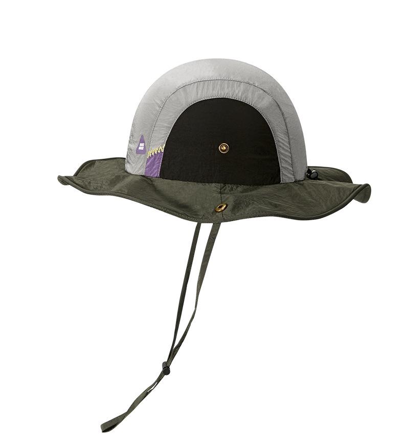 Functional Wind Retro Color Matching Quick Drying Bucket Hat Women Outdoor Visor Mountain Camping Sun Surfing Bucket Hat