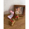 Cartoon Plush Bear Ring Pendant Earnail Jewelry Box Cute Plastic Activity Core Removable Wedding Mother's Day Party Supplies
