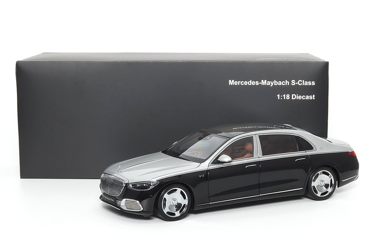 

2021 Hightech Black Готовий мінікар Hightech Black 820120 [Майже реальний] 1/18 Mercedes-Maybach Mercedes-Maybach S-Class - - Сріблястий/Обсидіан