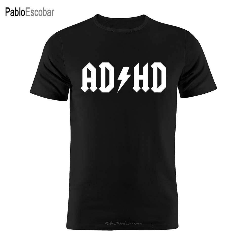 

Cotton Unisex T Shirt ADHD Funny Silhouette Artwork Gift Tee L