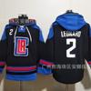 2026 Rugby Fleece Hoodie LA Clippers 2 Embroidered Team Sports Sweatshirt Winter Warm