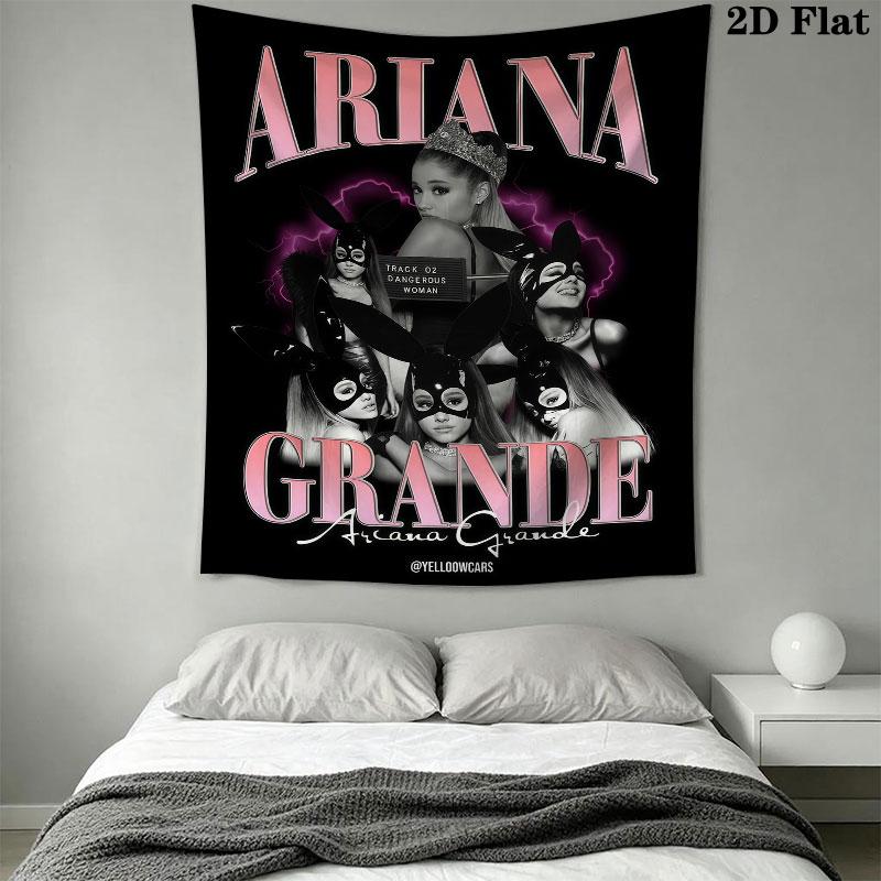 Ariana Grande Glow Wall Hanging Printed Fabric Blanket Decorative Tapestries for Bedroom Living Room Home Decor