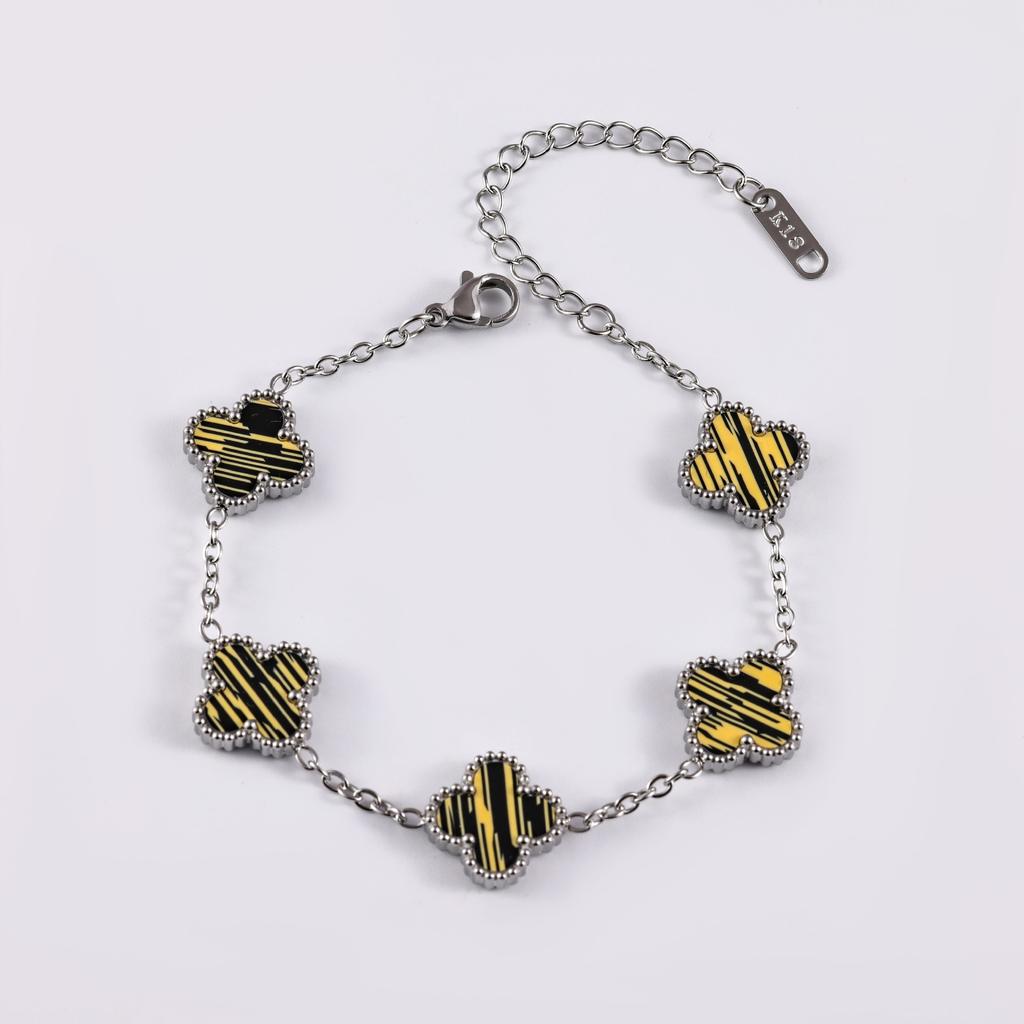 Pulseira cor trevo, joias da moda e modernas, acessórios de alta qualidade