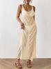 Rochie de Plajă Tricotată Trendy pentru Femei 2025: Acoperire sexy, decupată, stil european-american pentru bikini