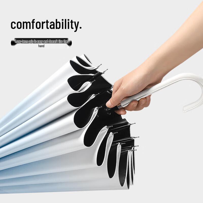 MAYDU 16-Rib Gradient Windproof Sun Rain Umbrella M1612