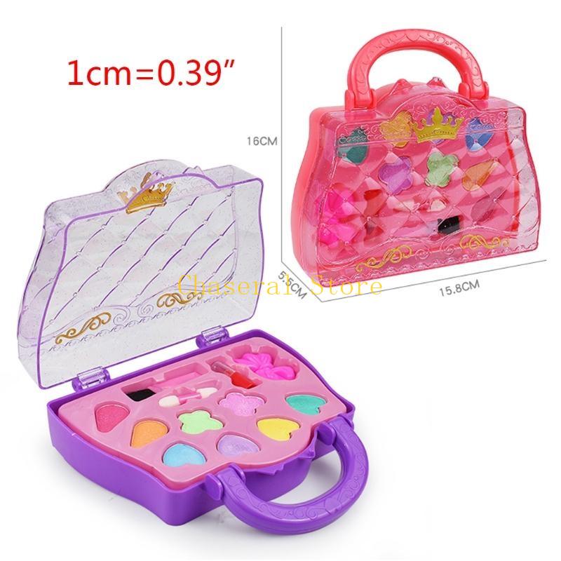 E7Ce Princess Jewelry Box Girl For Play House Jewelry Box Tie For Head Hairpin Toy Girl Dressing Up Make-Up Toy Suitcase
