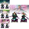 Fesselnde Anime-Modellfigur Atemberaubender Zoro im Drei-Schwerter-Stil Desktop-Display