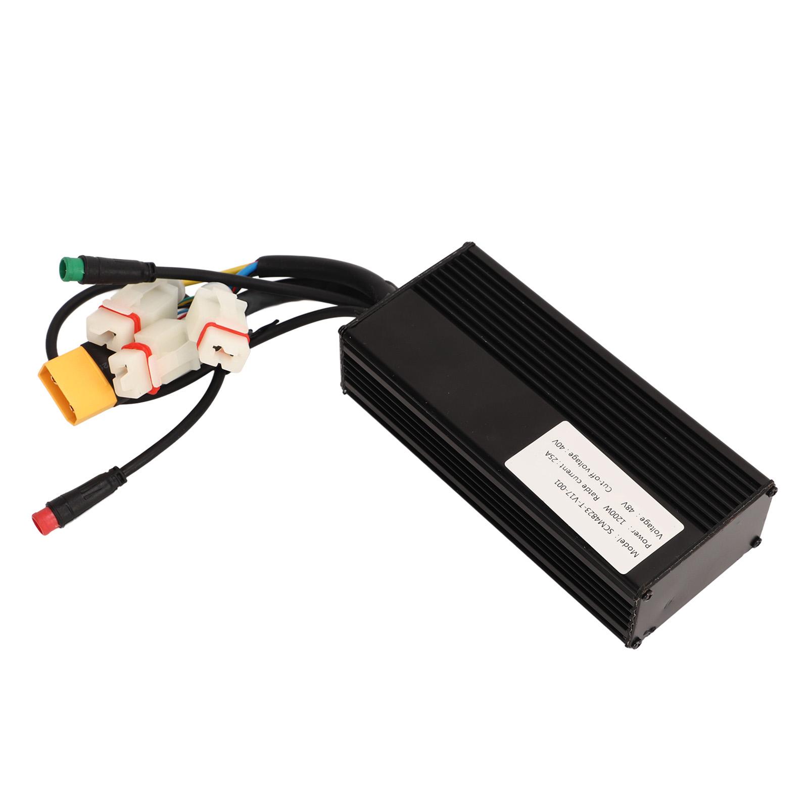 

Scooter Speed Controller 48V 1200W Aluminium Alloy Circuit Protection Motor Controller for V17 for XT90 Scooter