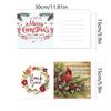 6Pcs Christmas Cardinal DIY Diamond Painting Card Rhinestone Painting Card Kit Diamond Daily Wish Card for Holiday Party Favors
