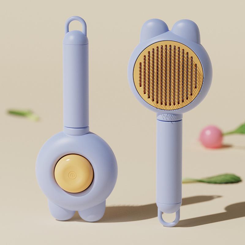 Pet Rabbit Ear Hair Removal Comb Cat Massage Comb Cat Deep Self-Cleaning Comb Knot Removal Comb Floating Comb Pet Supplies