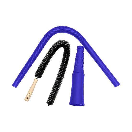 Elektrikli Süpürge Havalandırma Kanalı Temizleme Aracı Ergonomik Saplı Spiral Metal Fırça Başlıklı Esnek Hortum Elektrikli Süpürge Aksesuarı