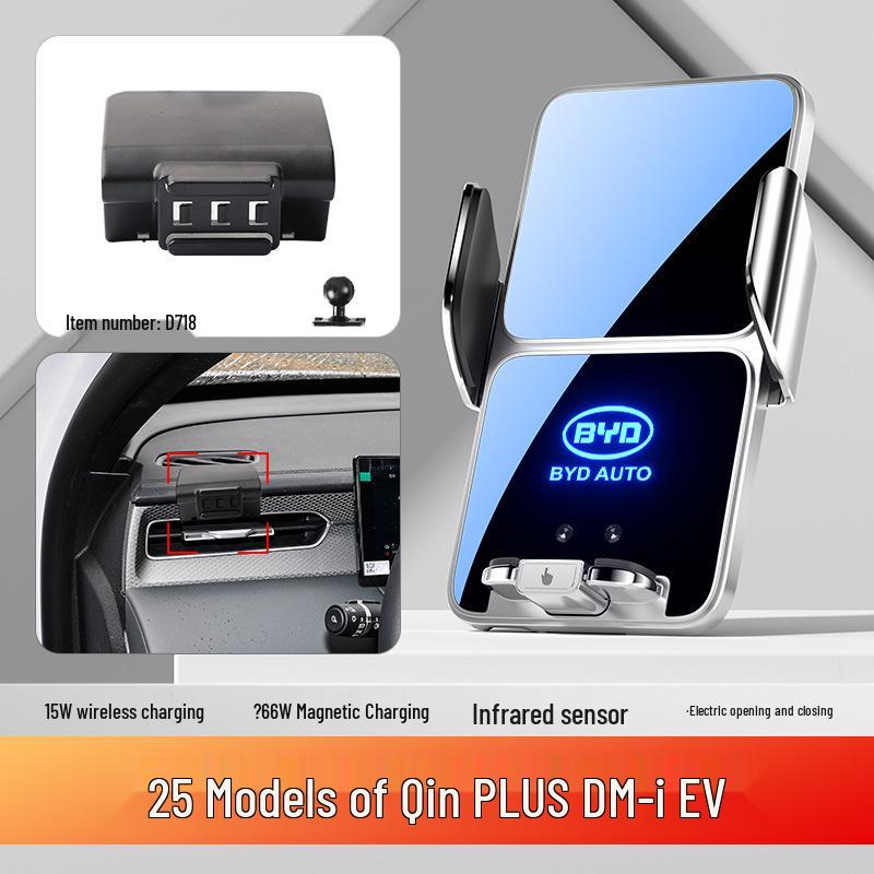 BYD Car Mobile Phone Holder for Dolphin, Qin PLUS, Han EV, Tang DMI, Song MAX, Yuan PRO, and E5