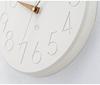 Interform Smooth Wall Clock CL-4168, White Wood with Gold Accents, 30.5cm Diameter, Sweep Movement